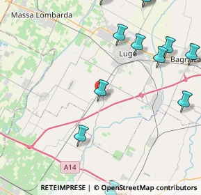 Mappa Via Enrico Fermi, 48032 Barbiano RA, Italia (5.73333)