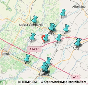 Mappa Via Enrico Fermi, 48032 Barbiano RA, Italia (8.5225)