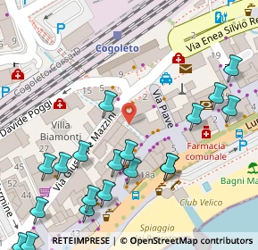 Mappa Piazza Martiri della Libertà, 16016 Cogoleto GE, Italia (0.0875)