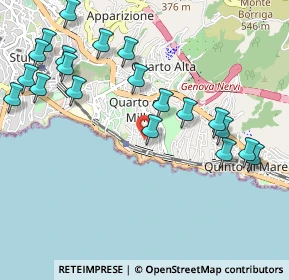 Mappa Viale Ammiraglio Giorgio Des Geneys, 16148 Genova GE, Italia (1.2175)