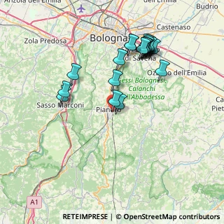 Mappa Via della Resistenza, 40065 Pianoro BO, Italia (7.854)