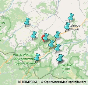 Mappa Ventasso, 42030 Ramiseto RE, Italia (6.65091)