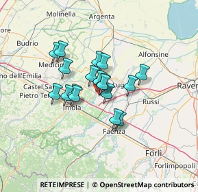 Mappa Via Pilastrino, 48032 Bagnara di Romagna RA, Italia (9.12611)