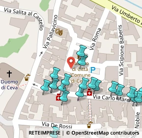 Mappa Piazza Gandolfi, 12073 Ceva CN, Italia (0.0725)