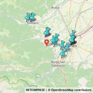Mappa Via Vigne, 12010 Bernezzo CN, Italia (7.13889)