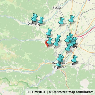 Mappa Via Vigne, 12010 Bernezzo CN, Italia (7.7155)