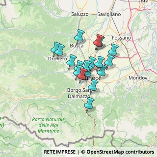 Mappa 12010 Cervasca CN, Italia (9.22111)
