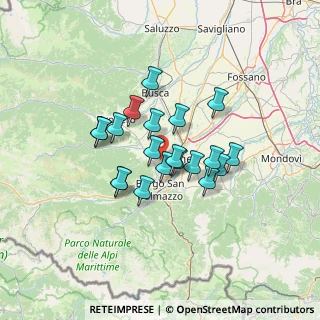 Mappa Via Cuneo, 12010 Cervasca CN, Italia (10.137)
