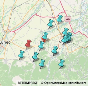 Mappa Via Blangetti, 12080 Pianfei CN, Italia (7.06353)