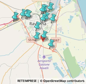 Mappa Via Dismano, 48124 Ravenna RA, Italia (4.09667)