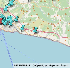 Mappa Via Maggiolo di Nervi, 16167 Genova GE, Italia (6.94)