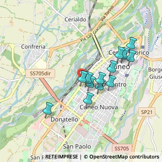 Mappa Stazione Stazione Cuneo, 12100 Cuneo CN, Italia (0.81385)