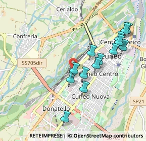 Mappa Stazione Stazione Cuneo, 12100 Cuneo CN, Italia (0.96286)