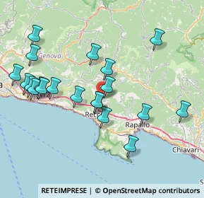 Mappa 16036 Avegno GE, Italia (8.2965)