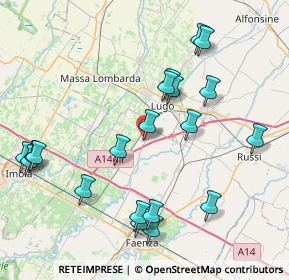 Mappa P.za Alberico Il Grande, 48032 Barbiano RA, Italia (9.0565)