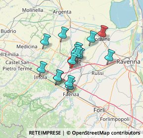 Mappa P.za Alberico Il Grande, 48032 Barbiano RA, Italia (9.81467)