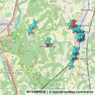 Mappa Via Montelungo, 40065 Pianoro BO, Italia (2.622)
