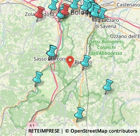 Mappa Via di Montelungo, 40065 Pianoro BO, Italia (10.6165)