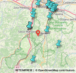 Mappa Via di Montelungo, 40065 Pianoro BO, Italia (9.7385)