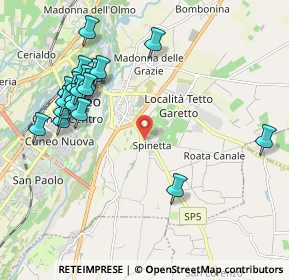 Mappa Via Spinetta, 12100 Cuneo CN, Italia (2.293)