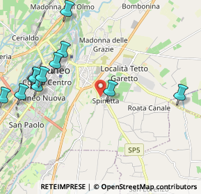 Mappa Via Spinetta, 12100 Cuneo CN, Italia (2.58909)