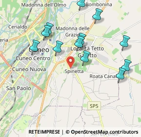 Mappa Via Spinetta, 12100 Cuneo CN, Italia (2.12333)