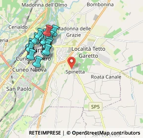 Mappa Via Spinetta, 12100 Cuneo CN, Italia (2.076)