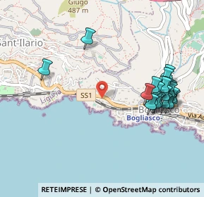 Mappa SS 1, 16031 Bogliasco GE (0.5595)