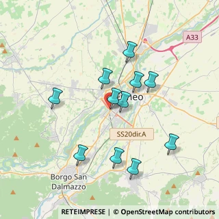 Mappa Via Tiziano, 12100 Cuneo CN, Italia (3.51364)