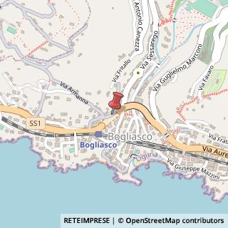 Mappa Via Aurelia, KM 512+025, 16031 Bogliasco, Genova (Liguria)