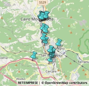 Mappa Corso Guglielmo Marconi, 17014 Cairo Montenotte SV, Italia (1.4515)