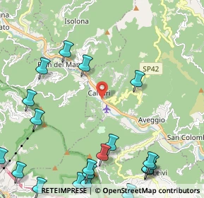 Mappa Via dei Torre, 16040 San Colombano Certenoli GE, Italia (3.2185)