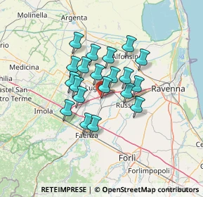 Mappa Via Bentini, 48032 Cotignola RA, Italia (9.842)