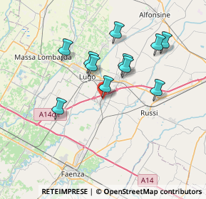 Mappa Via Bentini, 48032 Cotignola RA, Italia (6.55545)