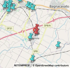 Mappa Via Bentini, 48032 Cotignola RA, Italia (2.88706)