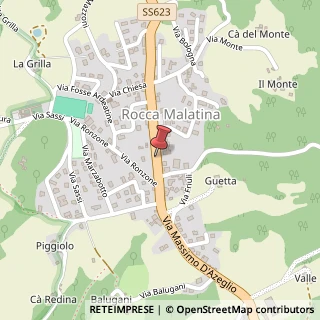 Mappa Via d'azeglio, 41052 Guiglia, Modena (Emilia Romagna)