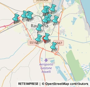 Mappa Via Fossombrone, 48124 Ravenna RA, Italia (3.94533)