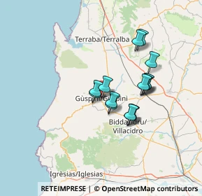 Mappa Via Umberto Saba, 09036 Guspini SU, Italia (11.376)