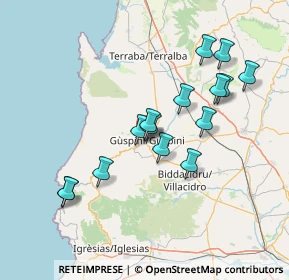Mappa Via Sanna G. A., 09036 Guspini SU, Italia (14.806)