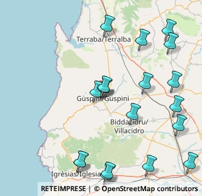 Mappa Via Sanna G. A., 09036 Guspini SU, Italia (21.41833)