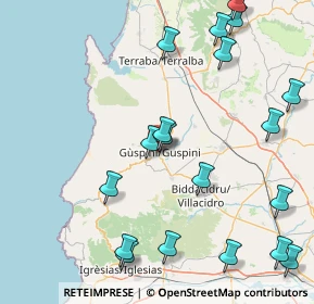 Mappa Via Sanna G. A., 09036 Guspini SU, Italia (22.64684)