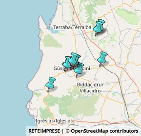 Mappa Via Sanna G. A., 09036 Guspini SU, Italia (9.63273)