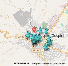 Mappa Via Sanna G. A., 09036 Guspini SU, Italia (0.3995)