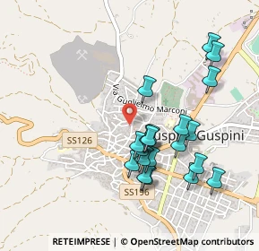 Mappa Via Sanna G. A., 09036 Guspini SU, Italia (0.4985)