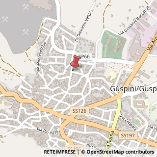 Mappa Via Gioacchino Rossini, 1, 09036 Guspini, Medio Campidano (Sardegna)