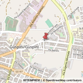 Mappa Viale Giuseppe di Vittorio, 52, 09036 Guspini VS, Italia, 09036 Guspini, Medio Campidano (Sardegna)