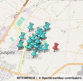 Mappa Via Renzo Laconi, 09036 Guspini SU, Italia (0.316)