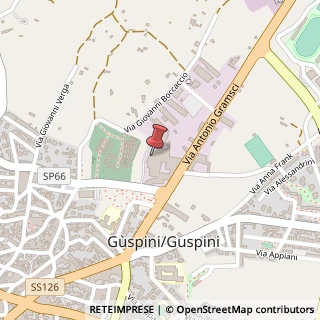 Mappa Via Guglielmo Marconi, 8, 09036 Guspini, Medio Campidano (Sardegna)