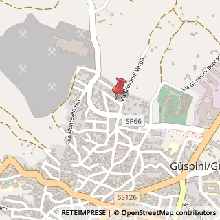 Mappa Via Vittorio Alfieri, 3, 09036 Guspini, Medio Campidano (Sardegna)