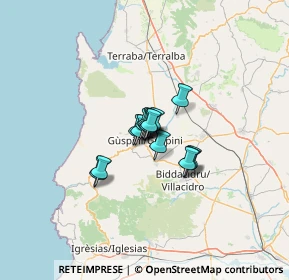 Mappa SS 126, 09036 Guspini SU, Italia (6.33867)